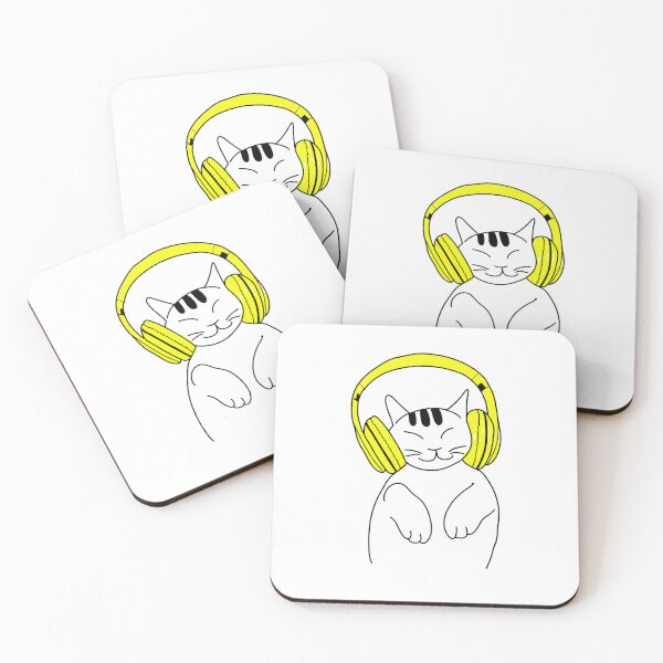 Item preview, Headphone cat with songs designed and sold by I'm  Redz.