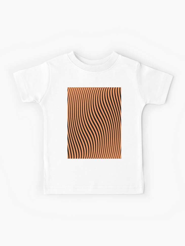 Orange and Black Striped Kids T-shirt Halloween Tee Costume 