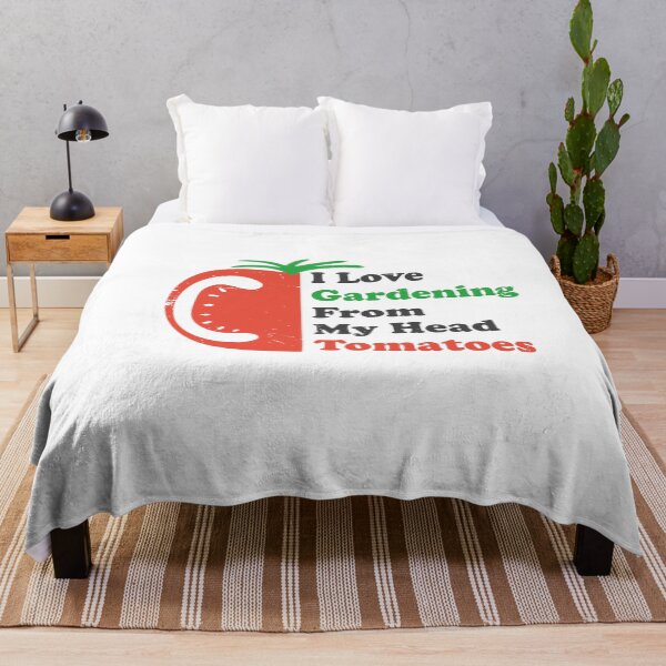 Item preview, Vintage I Love gardening from my head Tomatoes cute tomato designed and sold by Halabe art.