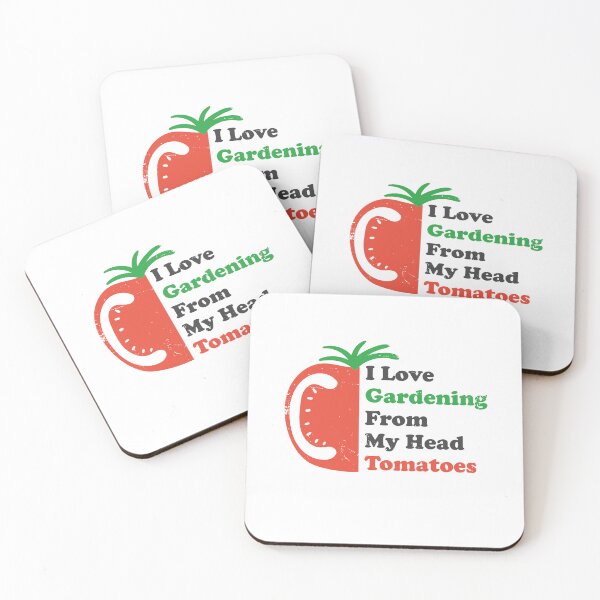 Item preview, Vintage I Love gardening from my head Tomatoes cute tomato designed and sold by Halabe art.