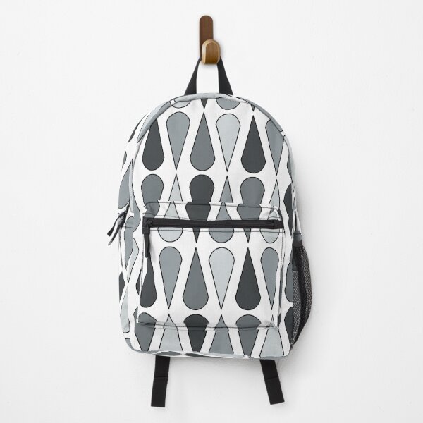 Item preview, Retro Midcentury Teardrops Gray designed and sold by thepixelgarden.