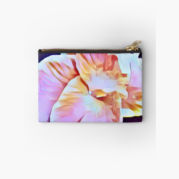 Item preview, White, Pink, Marron, Gold, Tropical Canna Lily with Purple Background designed and sold by AJDesignsstuff.