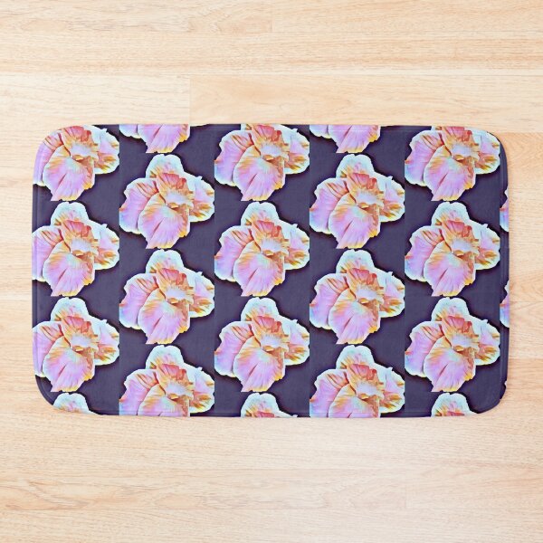 Item preview, White, Pink, Marron, Gold, Tropical Canna Lily with Purple Background designed and sold by AJDesignsstuff.