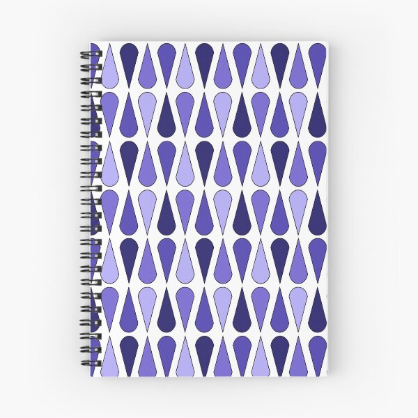 Item preview, Retro Midcentury Teardrops Indigo designed and sold by thepixelgarden.