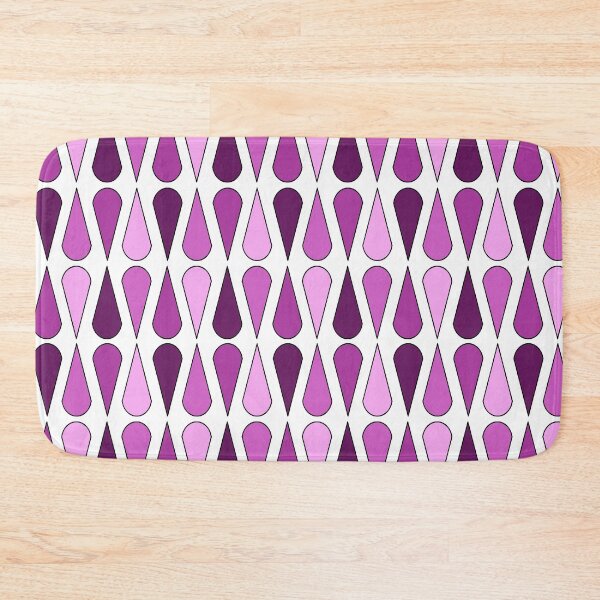 Item preview, Retro Midcentury Teardrops Lilac designed and sold by thepixelgarden.