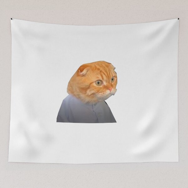 Item preview, Weird Funny cat (Funny) (gray ) designed and sold by Designer Forever ⭐⭐⭐⭐⭐.