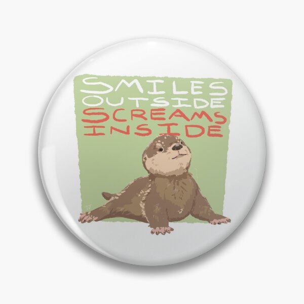 Item preview, Smiles outside screams inside  designed and sold by DorkZombie.