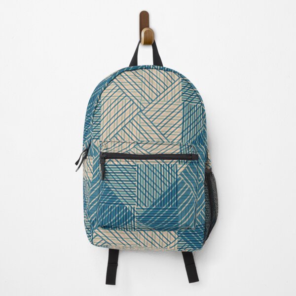 Item preview, Blue and Tan Patio Print  designed and sold by Sharon Schwalbe.