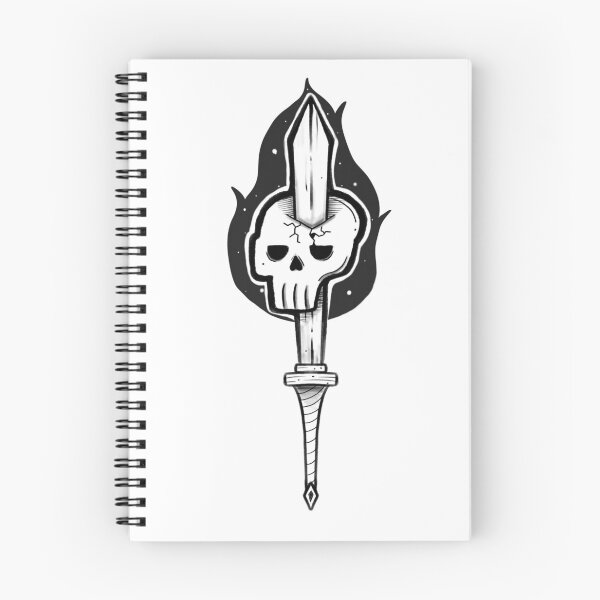 Item preview, Skull on Sword designed and sold by Little Crows Trinkets.