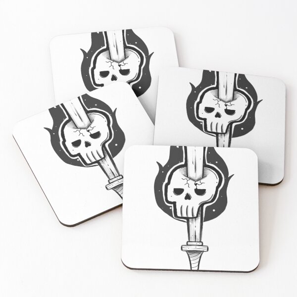 Item preview, Skull on Sword designed and sold by Little Crows Trinkets.