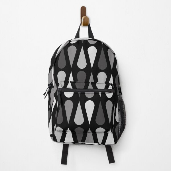Item preview, Retro Midcentury Teardrops Black designed and sold by thepixelgarden.