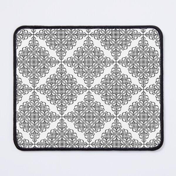 Item preview, Black Geometric Damask Pattern V1 designed and sold by PressedOak.
