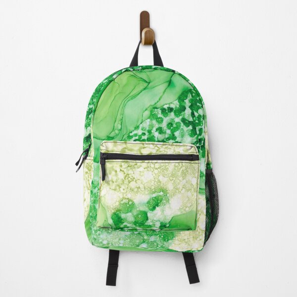 Item preview, Green Abstract 5222 Modern Alcohol Ink Painting by Herzart designed and sold by herzart.