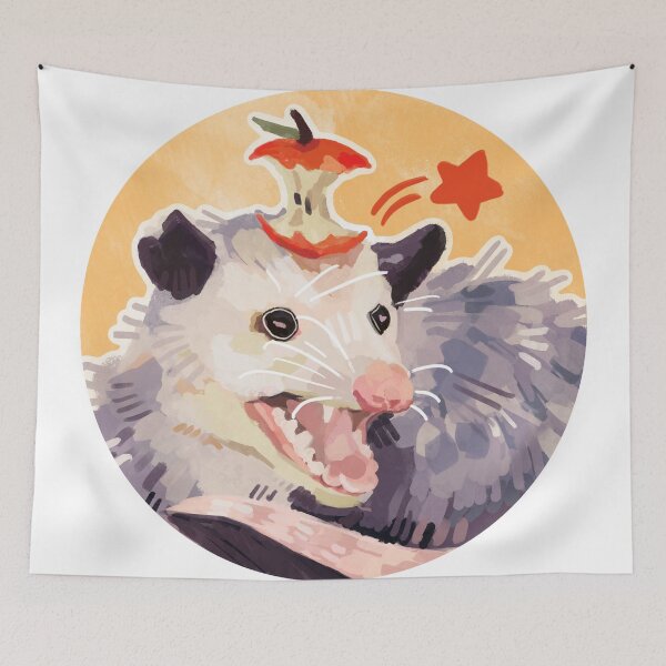 Item preview, Garbage Buddy Screaming Opossum designed and sold by steamedeggs.