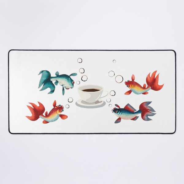 Item preview, Fishes Cup of Coffee designed and sold by chillaxcats.