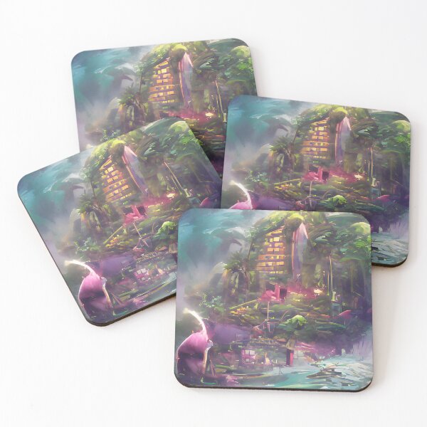 Item preview, futuristic tropical dreamscape  designed and sold by Rachaelah.