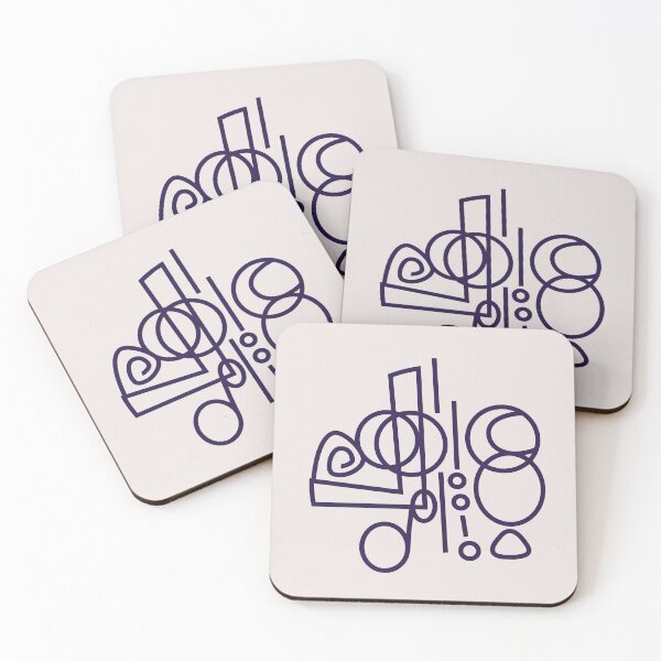 Item preview, Eid Mubarak - abstracted shapes - in arabic designed and sold by SpiralStairShop.