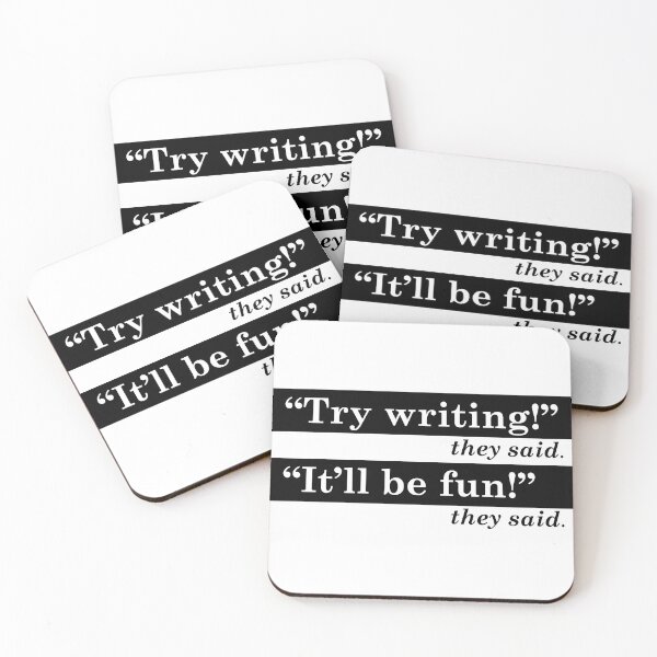 Item preview, Try Writing (they said) - It'll be fun! (they said)  designed and sold by Maren Frances.