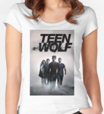 logo teen wolf Women's Fitted Scoop T-Shirt