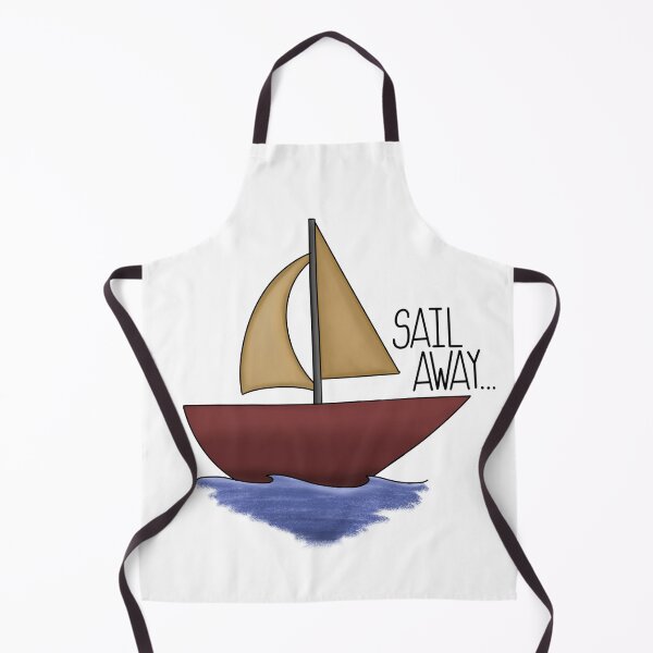 Item preview, Velero en el agua con el texto "Sail Away" designed and sold by thesofiaarchive.