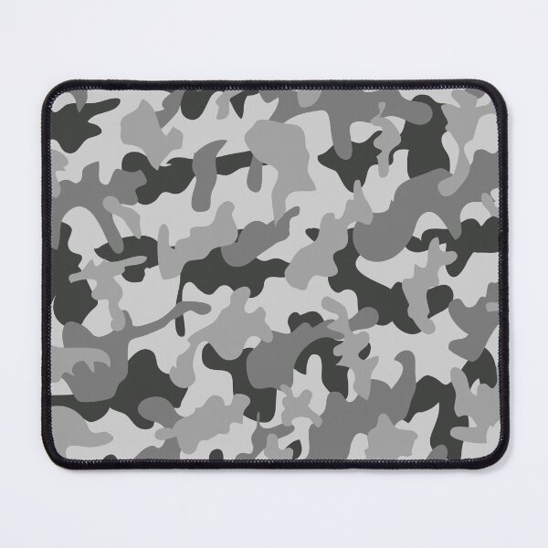 Item preview, Gray Camouflage Pattern in Gray Shades and Black designed and sold by ShopieHome.