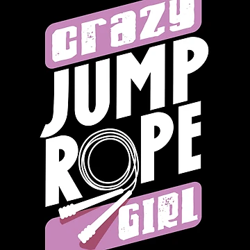 Artwork thumbnail, Jump Rope Skipping Rope Jumping Crazy Jump Rope Girl by ShopTheStyle