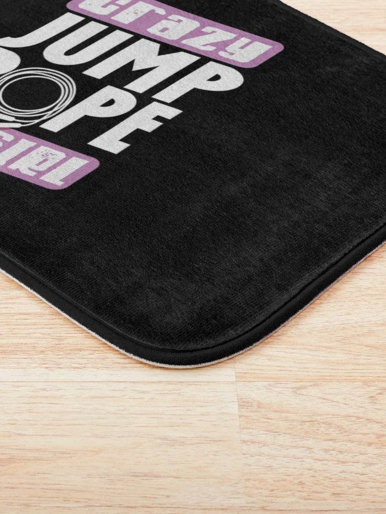 Thumbnail 3 of 6, Bath Mat, Jump Rope Skipping Rope Jumping Crazy Jump Rope Girl designed and sold by ShopTheStyle.