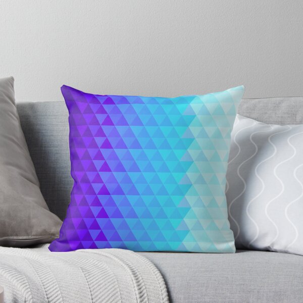 Item preview, Geometric Triangles blue to white designed and sold by GeoFormsArt.