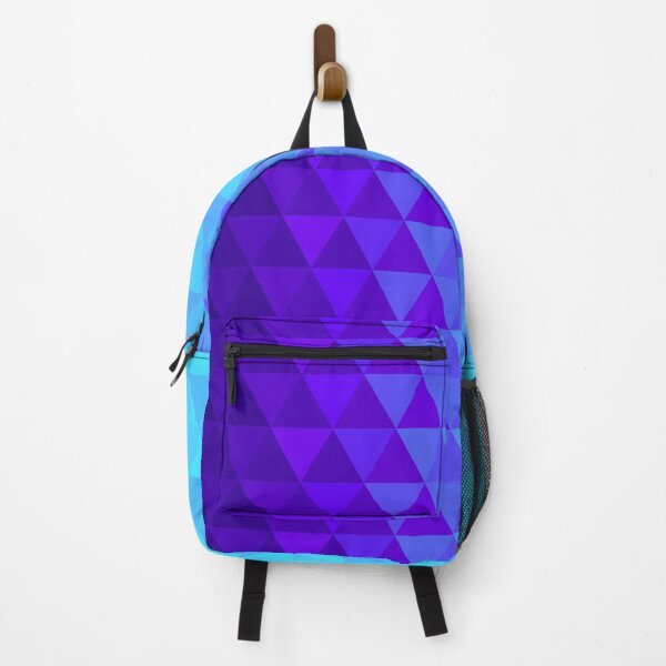 Aperçu de l'œuvre Triangles géométriques bleu à blanc créée et vendue par GeoFormsArt.