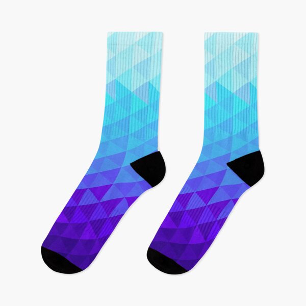 Item preview, Geometric Triangles blue to white designed and sold by GeoFormsArt.