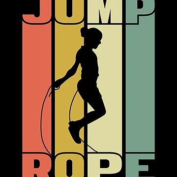 Artwork thumbnail, Jump Rope Skipping Rope Jumping Jump Rope Silhouette by ShopTheStyle