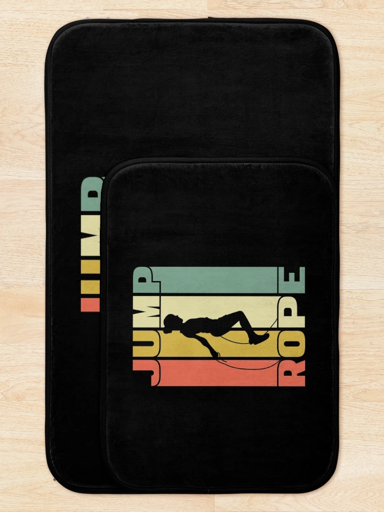 Thumbnail 5 of 6, Bath Mat, Jump Rope Skipping Rope Jumping Jump Rope Silhouette designed and sold by ShopTheStyle.