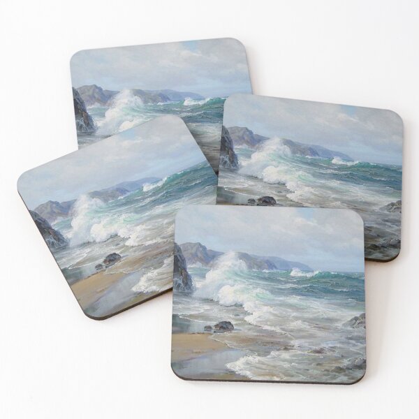 Item preview, Dynamic Ocean Wave Colliding with Shoreline designed and sold by SweetMySpot.