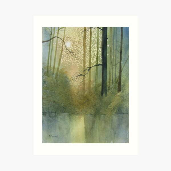 Forest Glow Art Print