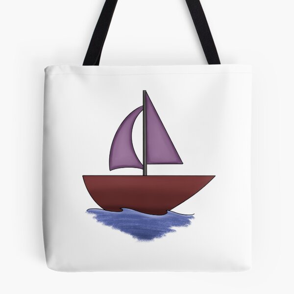 Item preview, Sailboat With Purple Sails designed and sold by thesofiaarchive.