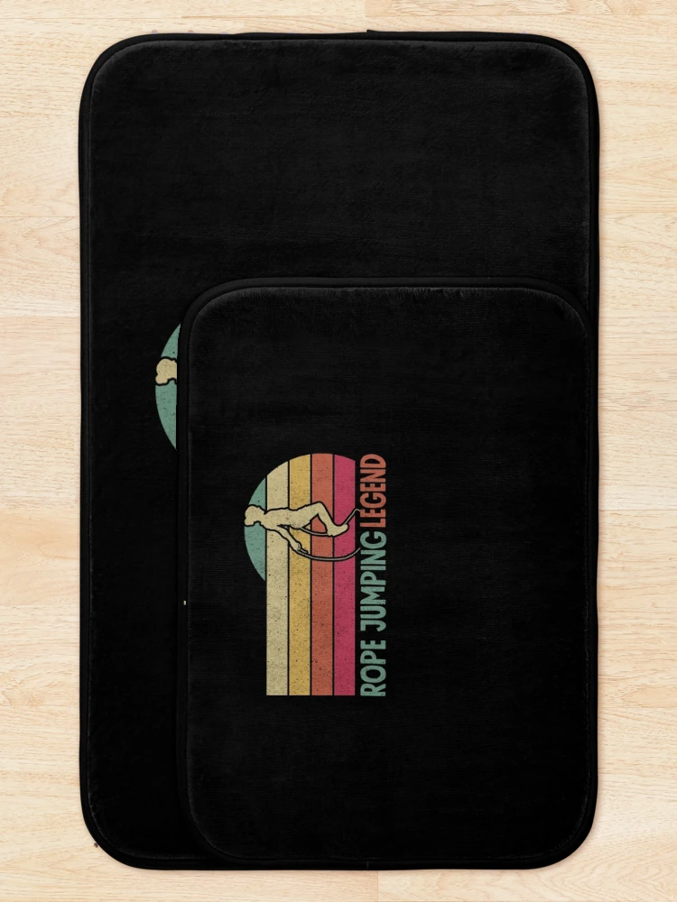 Thumbnail 5 of 6, Bath Mat, Jump Rope Skipping Rope Jumping Legend designed and sold by ShopTheStyle.