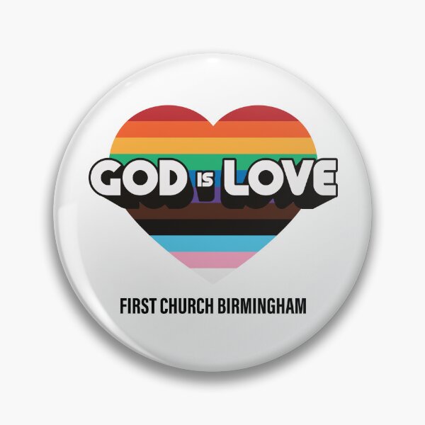Item preview, God is Love 2022 logo designed and sold by firstchurchbhm.