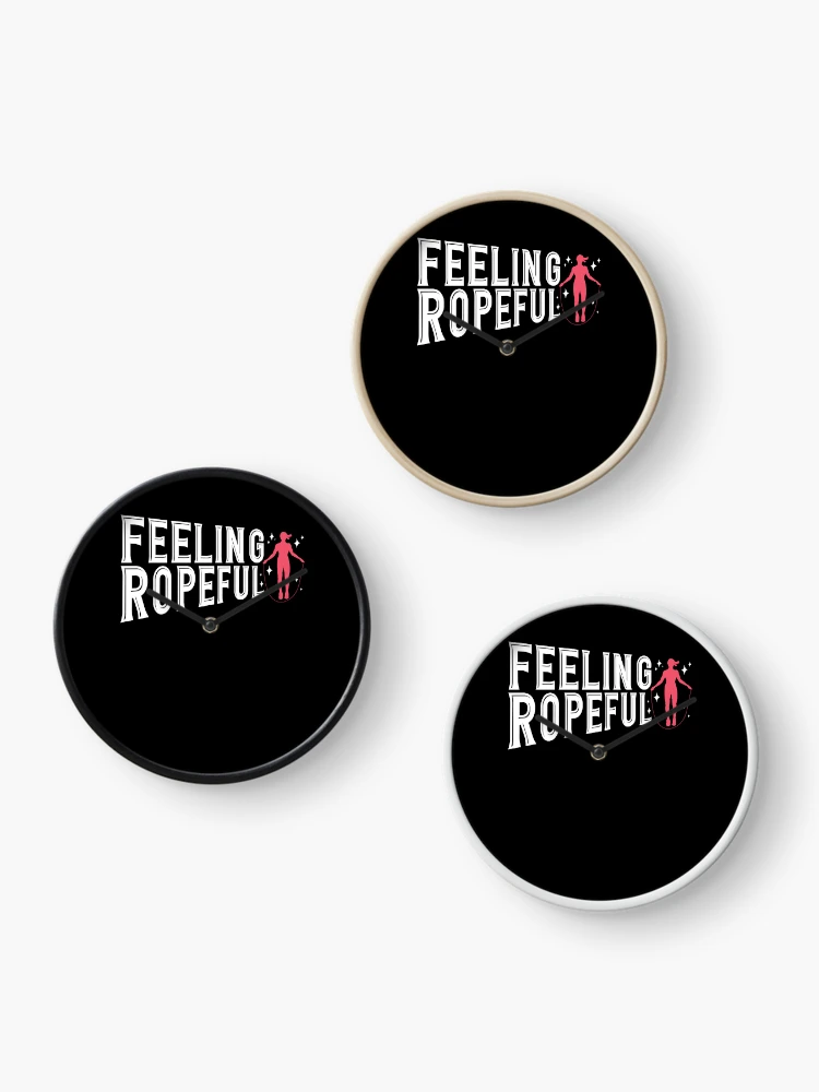 Thumbnail 3 of 4, Clock, Jump Rope Skipping Rope Jumping Feeling Ropeful Pun designed and sold by ShopTheStyle.