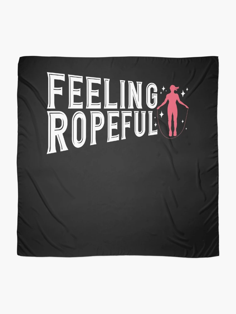 Thumbnail 2 of 3, Scarf, Jump Rope Skipping Rope Jumping Feeling Ropeful Pun designed and sold by ShopTheStyle.