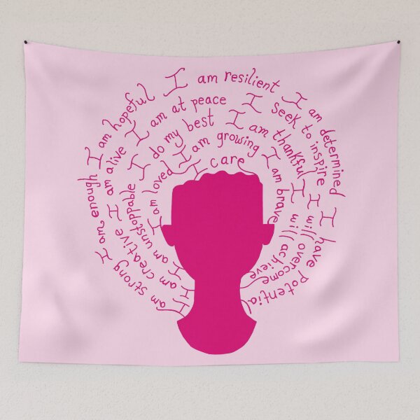 Item preview, Self Care Matters Magenta Silhouette designed and sold by Deborah Camp.