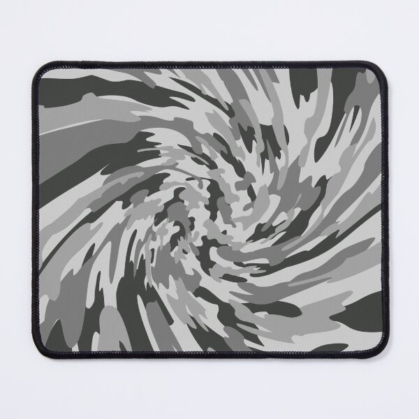 Item preview, Gray Camouflage Twisted Pattern in Gray Shades and Black designed and sold by ShopieHome.