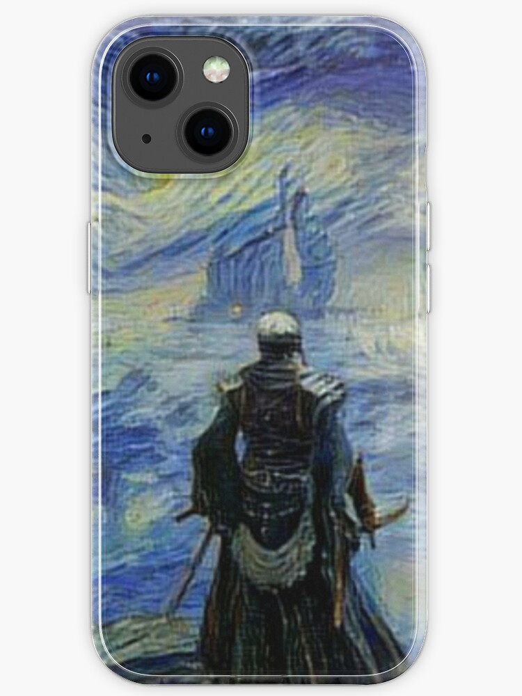 Elden Ring Wallpaper in Starry Night Style iPhone Case by weirdo97