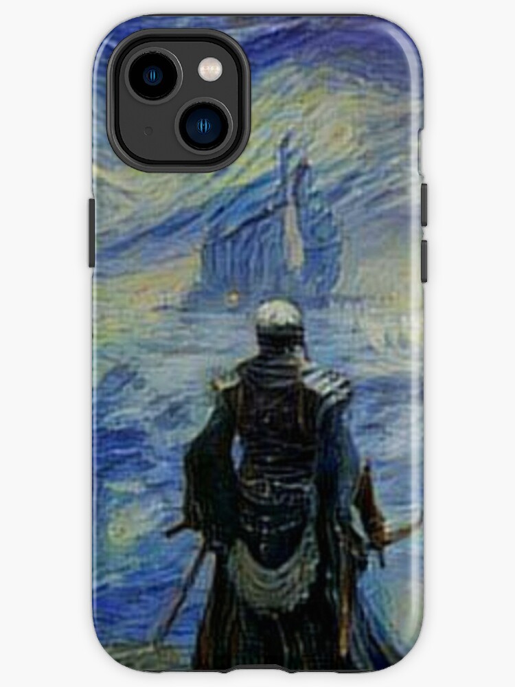 Elden Ring Wallpaper in Starry Night Style iPhone Case by weirdo97