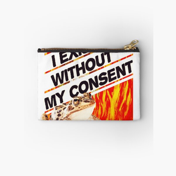 Item preview, I Exist Without My Consent Existential Toad Frog Meme designed and sold by unablake.