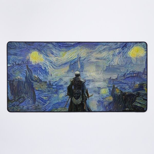 Artikelvorschau, Elden Ring Wallpaper in Starry Night Style entworfen und verkauft von weirdo97.