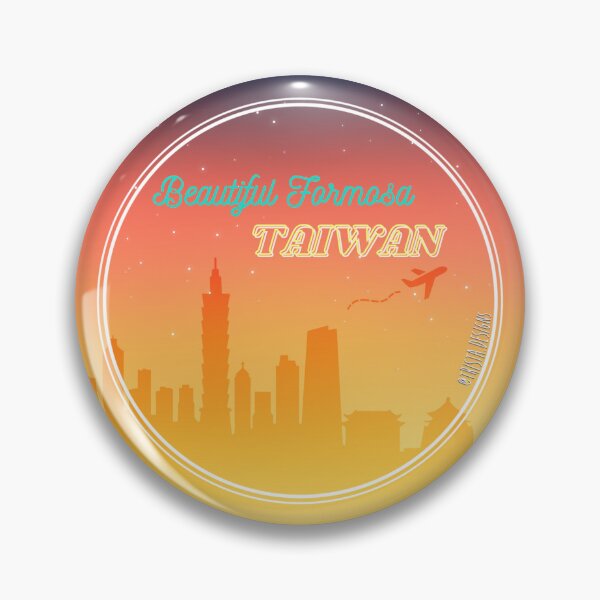 Item preview, Taiwan Taipei Skyline - Gradient Sunset - Taipei 101 - CKS Memorial Hall designed and sold by Trista Designs.