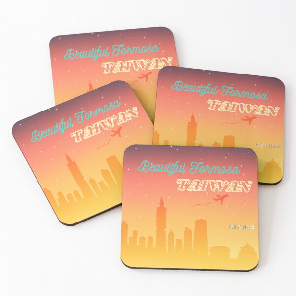 Item preview, Taiwan Taipei Skyline - Gradient Sunset - Taipei 101 - CKS Memorial Hall designed and sold by Trista Designs.