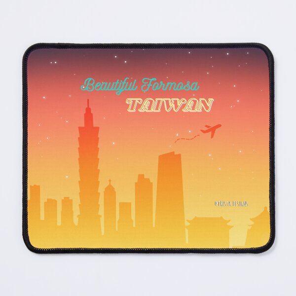 Item preview, Taiwan Taipei Skyline - Gradient Sunset - Taipei 101 - CKS Memorial Hall designed and sold by Trista Designs.