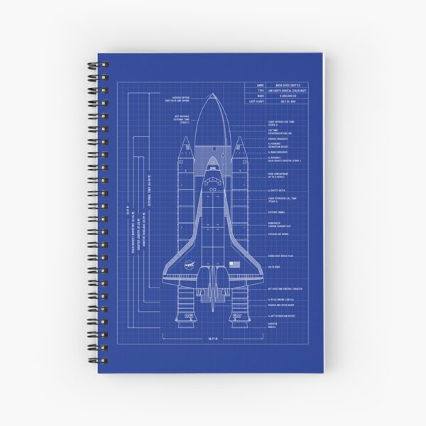 Item preview, NASA Space Shuttle Blueprint (Blueprint) designed and sold by BGALAXY.