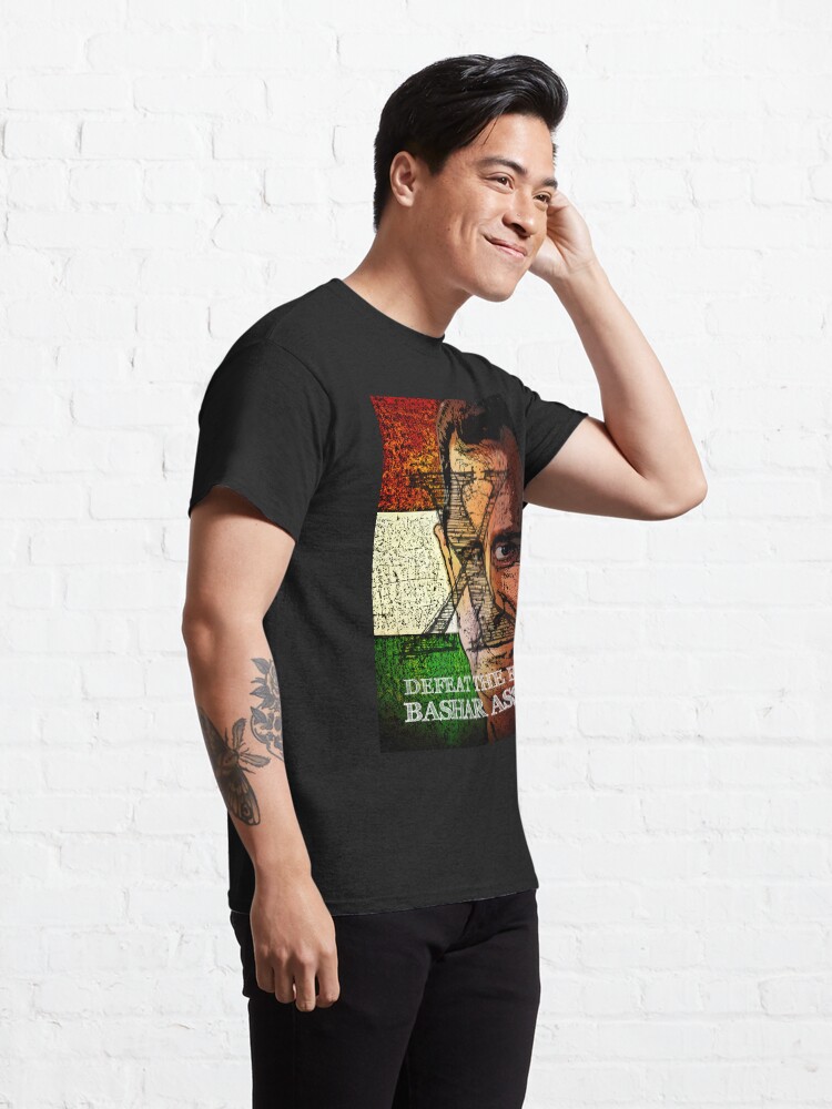 Alternate view of Defeat The Evil Bashar Assad Classic T-Shirt